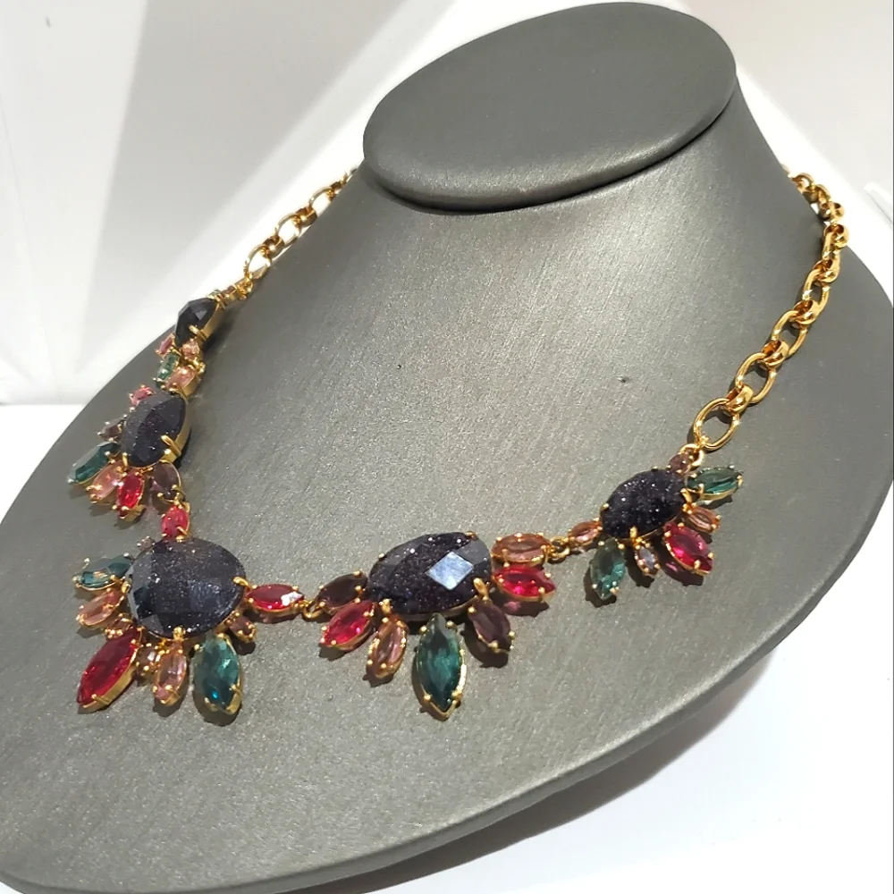 Gorgeous KATE SPADE Night Sky Jewels Statement Necklace - Picture 3 of 6
